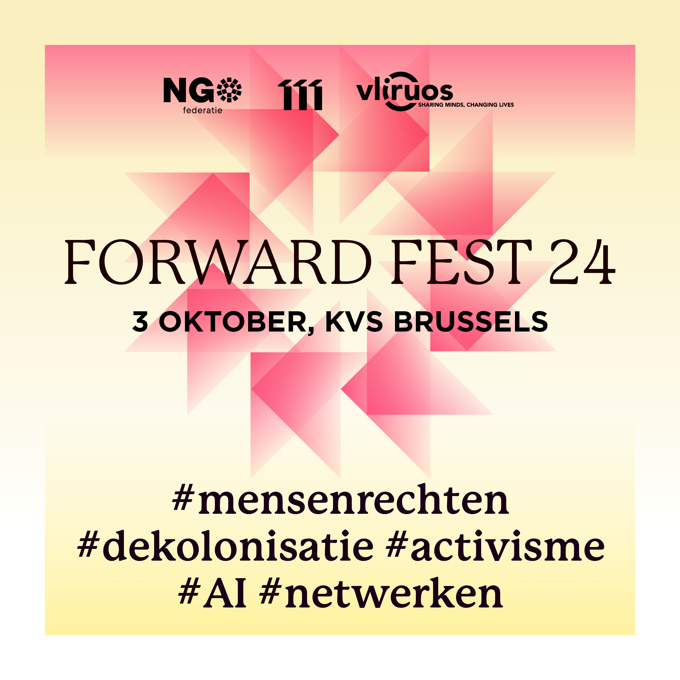 Forward Fest op 3 oktober in de KVS